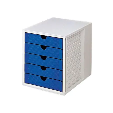 HAN System-Box, 5 Schübe, für C4 grau/blau