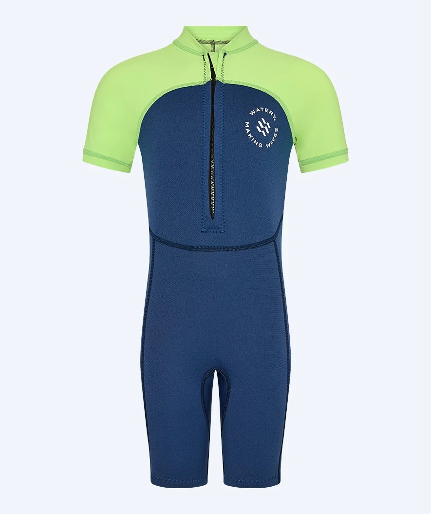 Watery UV våddragt til børn - Calypso Shorty - Atlantic Green
