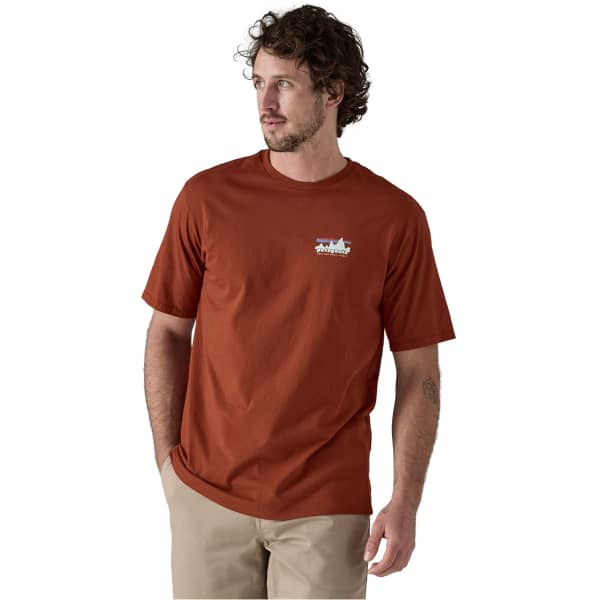 T-shirt PATAGONIA M'S '73 SKYLINE ORGANIC T-SHIRT BURNISHED RED