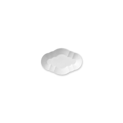 Royal Copenhagen Hvid Elements Serveringsfad, 15,5x23 cm