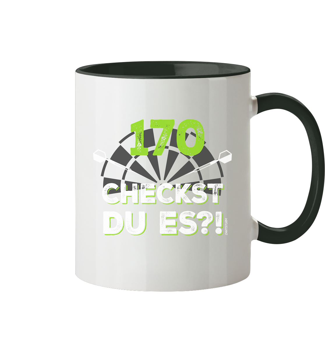 DartSturm - 170 Checkst du es - Tasse zweifarbig