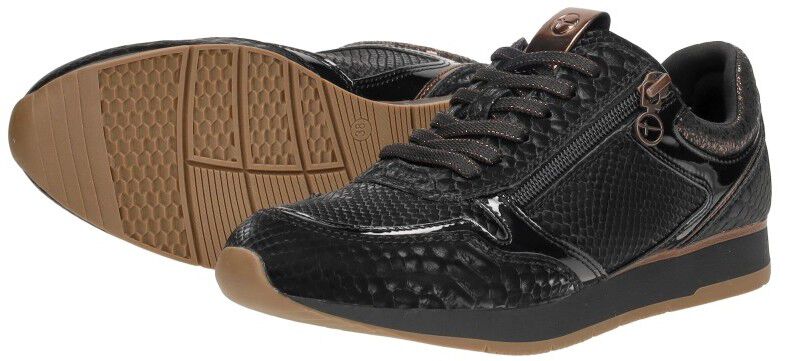 Tamaris Veterschoenen Laag zwart