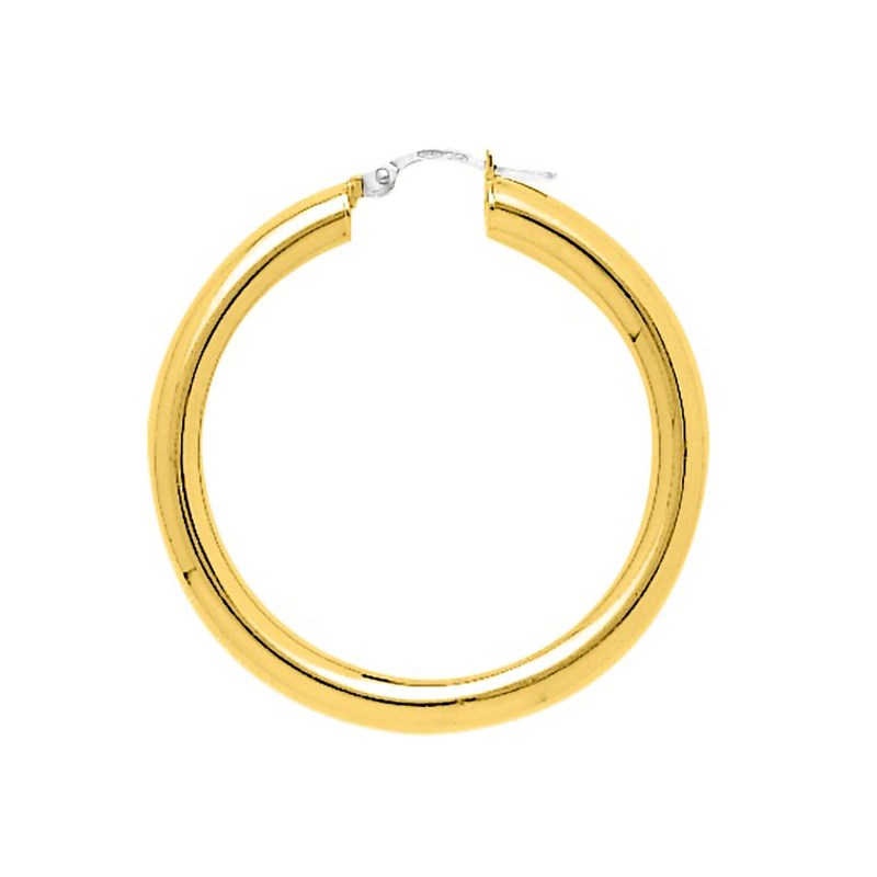 Créoles lisses Femme - Or 18 Carats - Diamètre 30mm