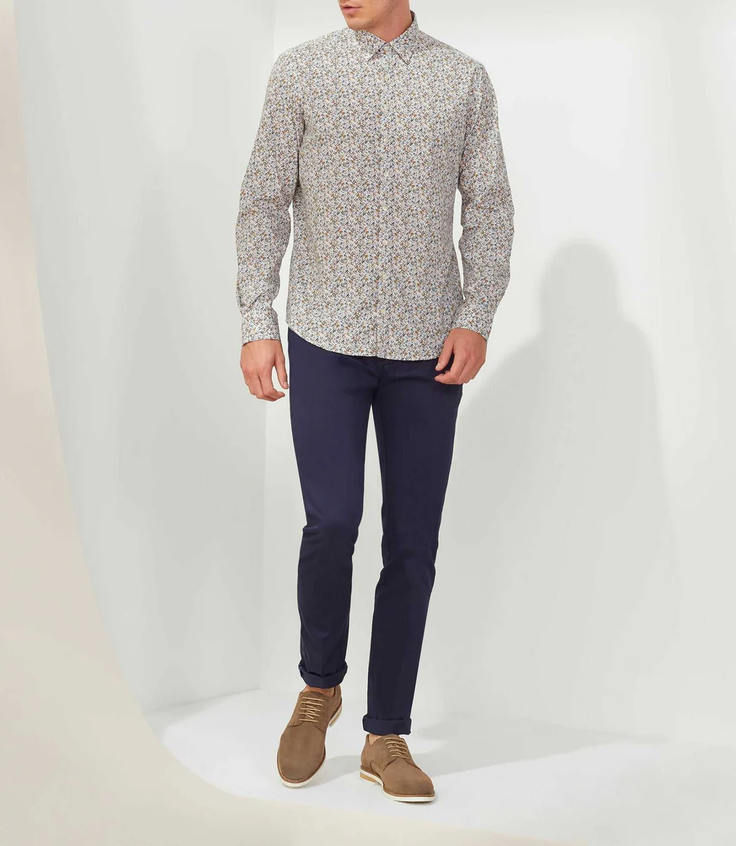 Chemise casual kaki 