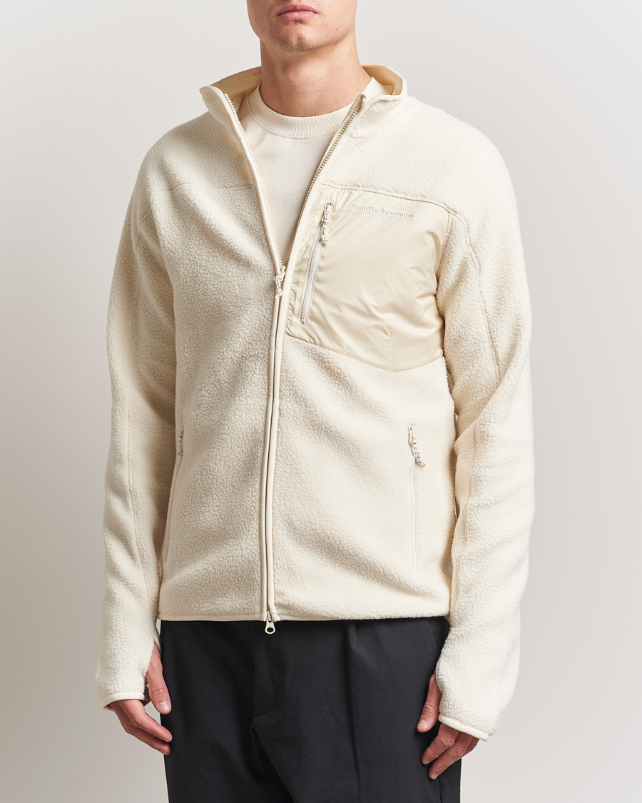 Peak Performance Pile Full Zip Vintage White