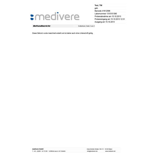 Sunday Natural Products  Trinkwasseranalyse Schwermetalle