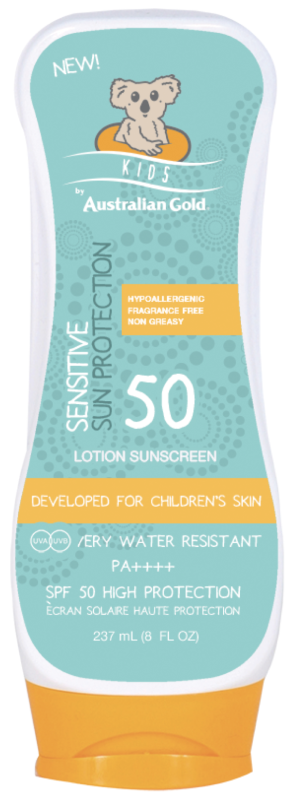 Australian Gold SPF50 Kids Lotion Sensetive Protection 237ml