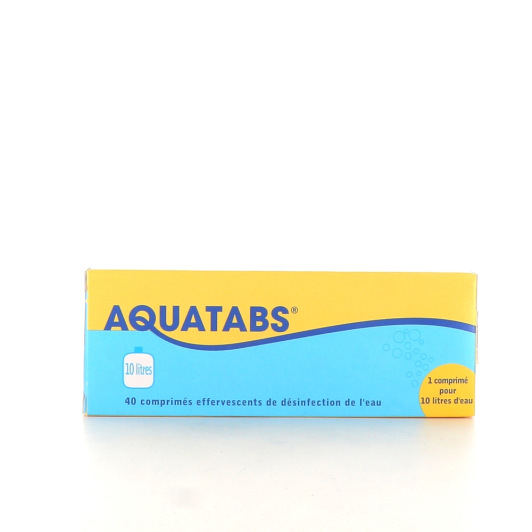Aquatabs comprimés pour désinfecter l'eau - Antibactérien