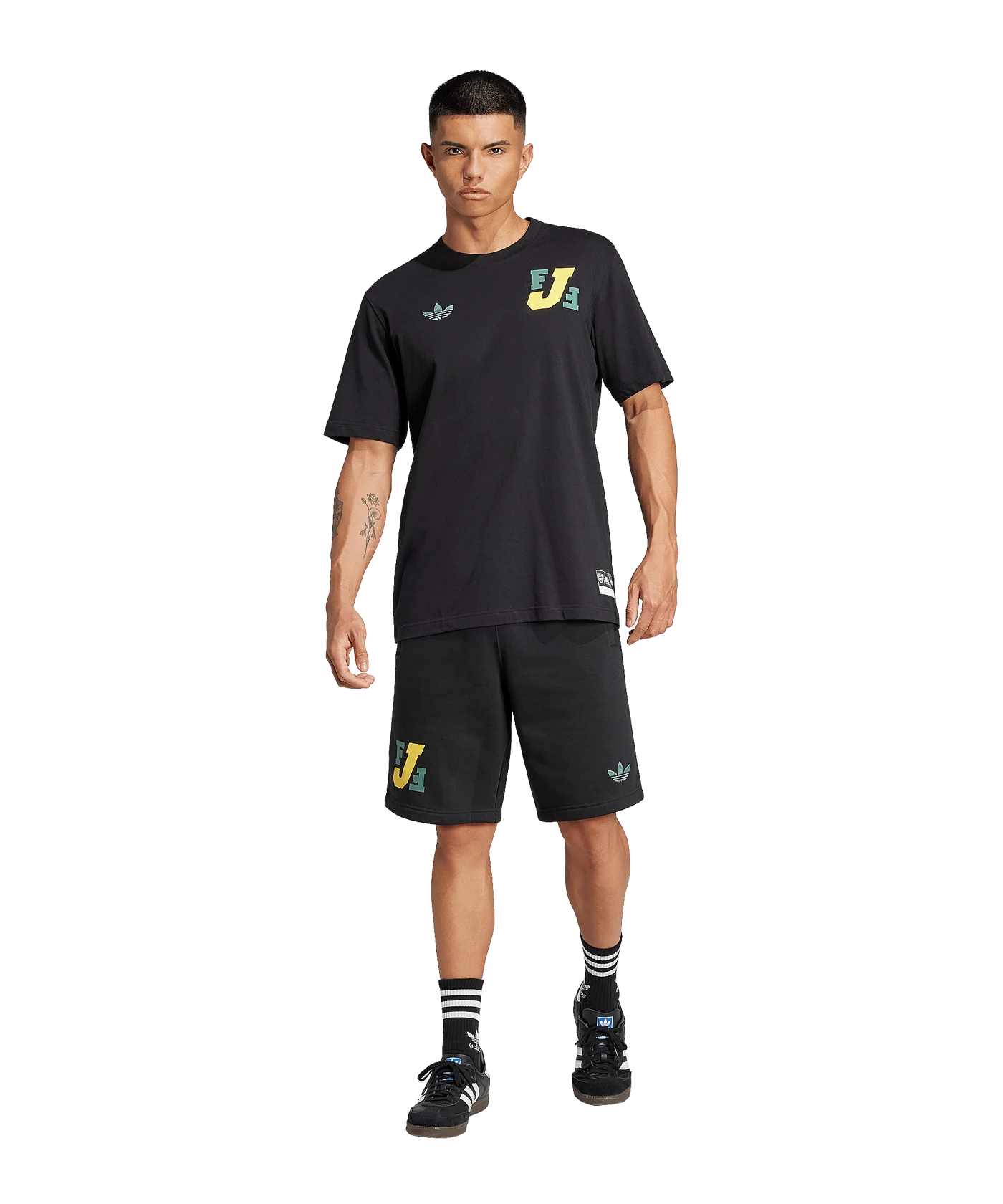adidas Originals Jamaica VRCT T-Shirt Schwarz