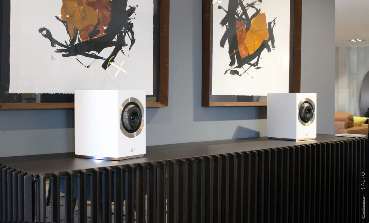 Cabasse Rialto Blanc Satin Enceintes sans fil hi-fi