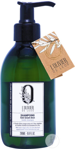 L'Olivier De Leos Shampoing Soin Lavant Doux Flacon Pompe 290ml
