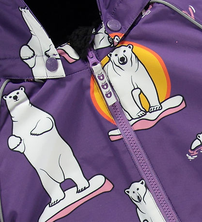 Sm?folk Flyverdragt - Purple Heart m. Isbjørne