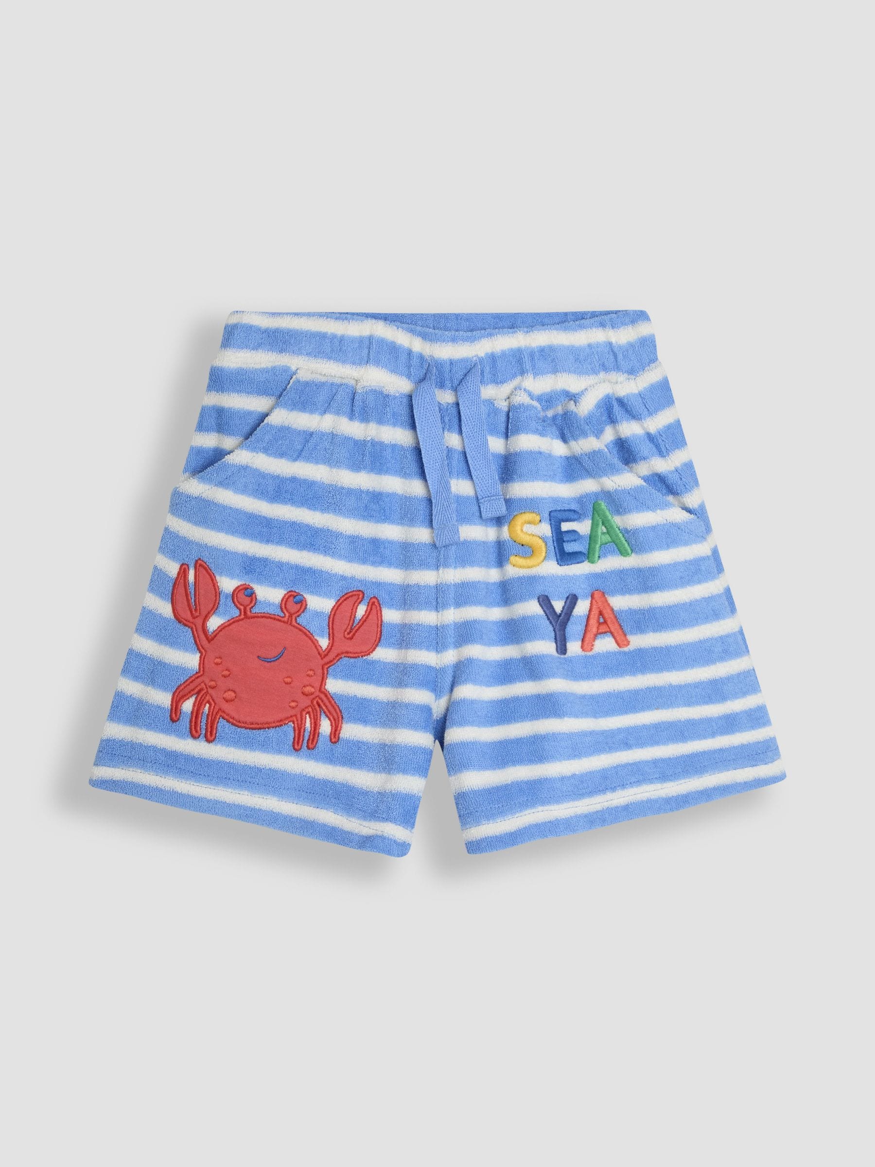 JoJo Maman Bébé Krab Appliqué Textuur Shorts