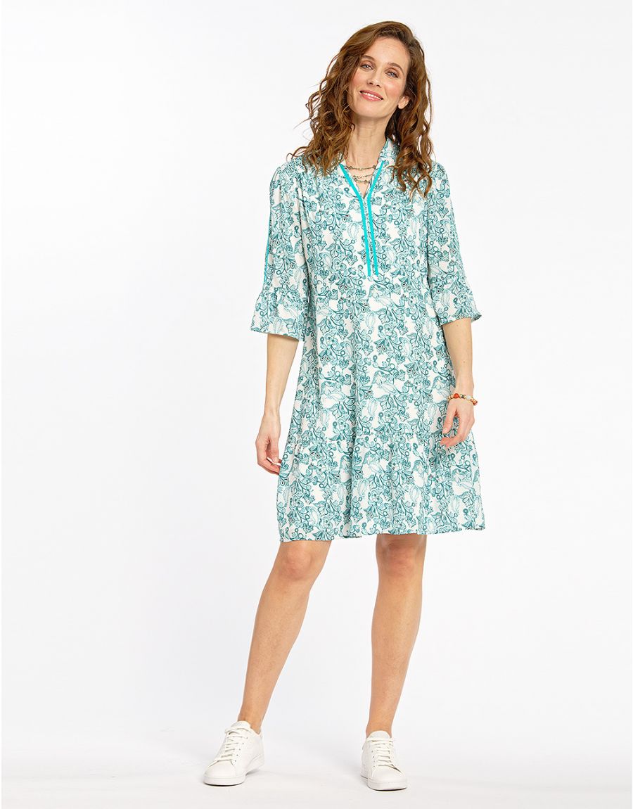 Robe habillée turquoise