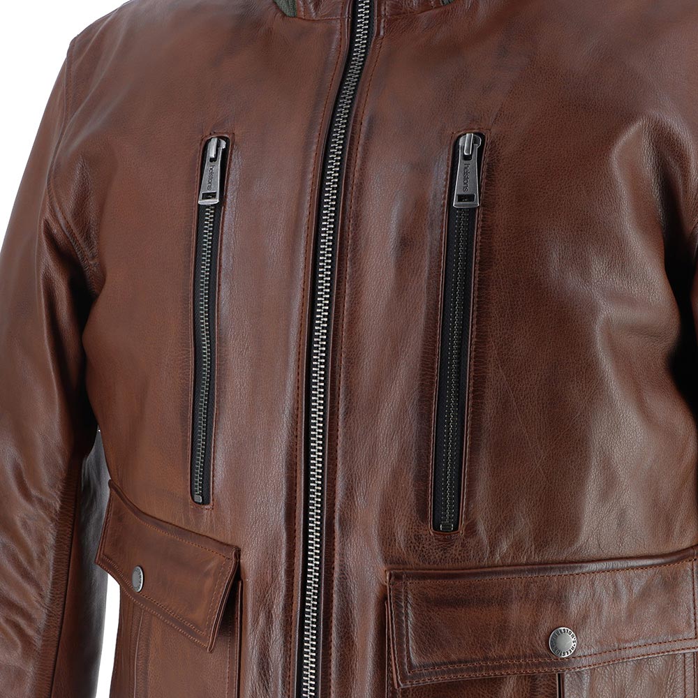 Helstons - Blouson Downtown Marron