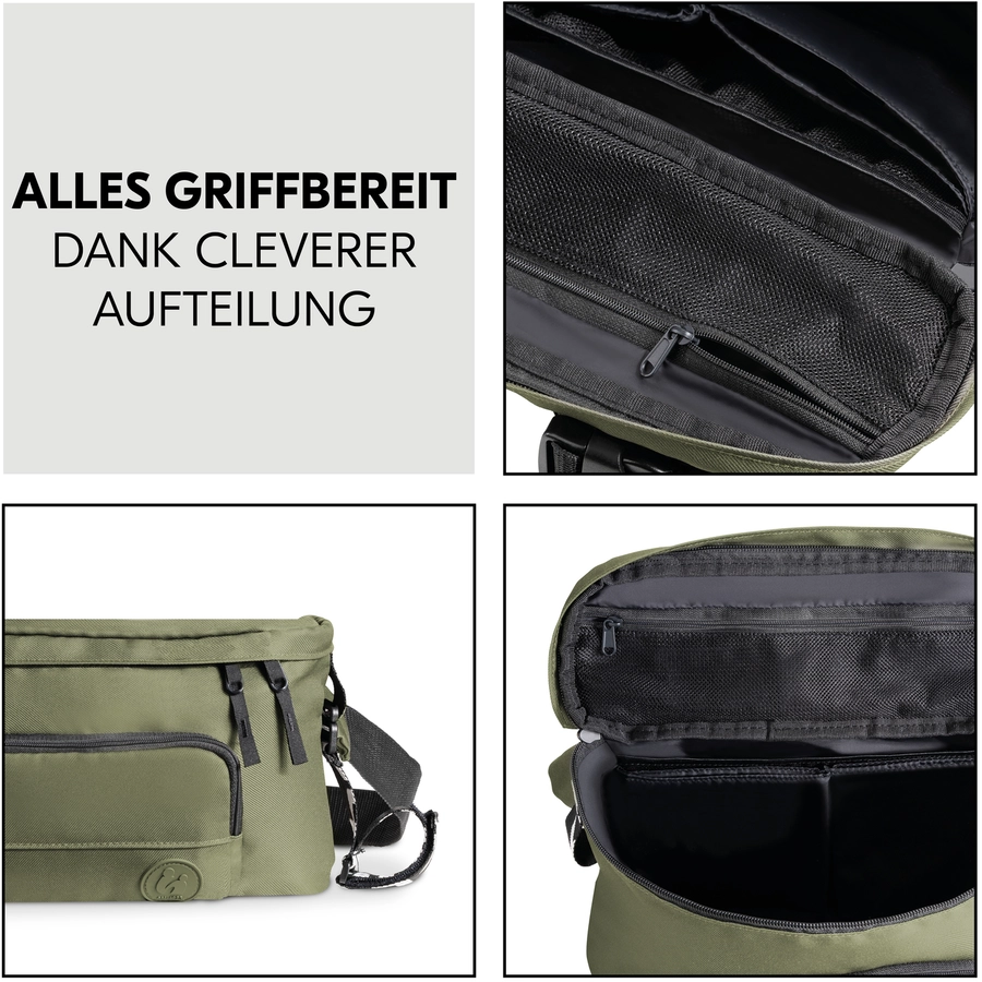 hauck Bauchtasche für Kinderwagen Hip Bag Olive