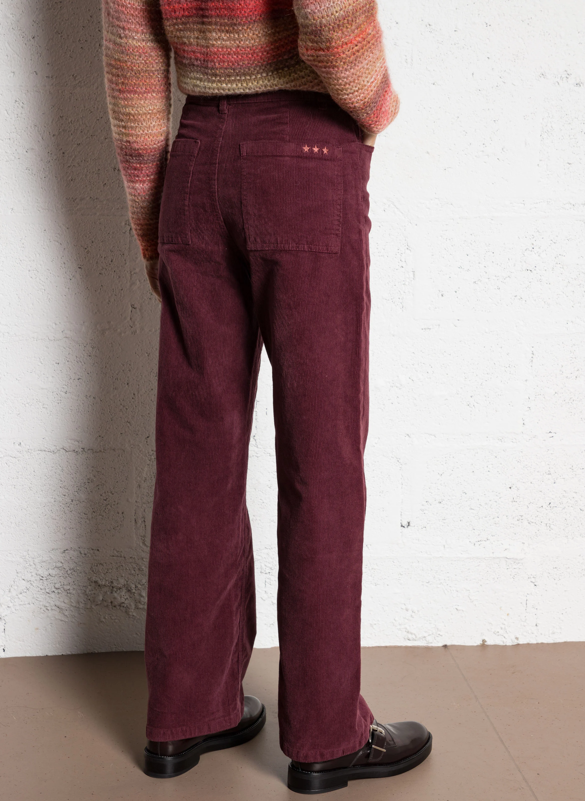 PALOMA - Pantalon en velours côtelé | Violet