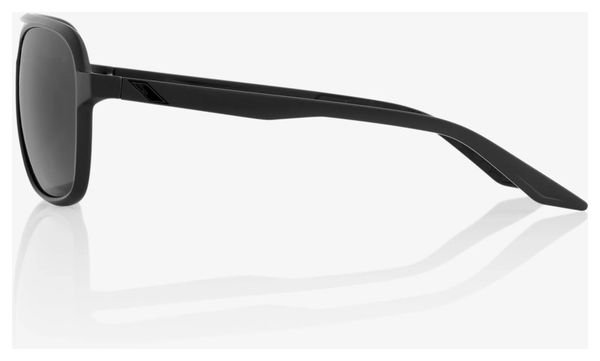 Lunettes 100% Kasia Matte Noir / Verres Noir Mirror