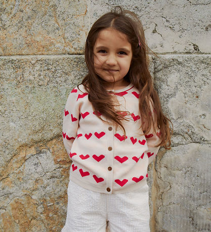 Copenhagen Colors Cardigan - Strick - Heart - Berry Kamm
