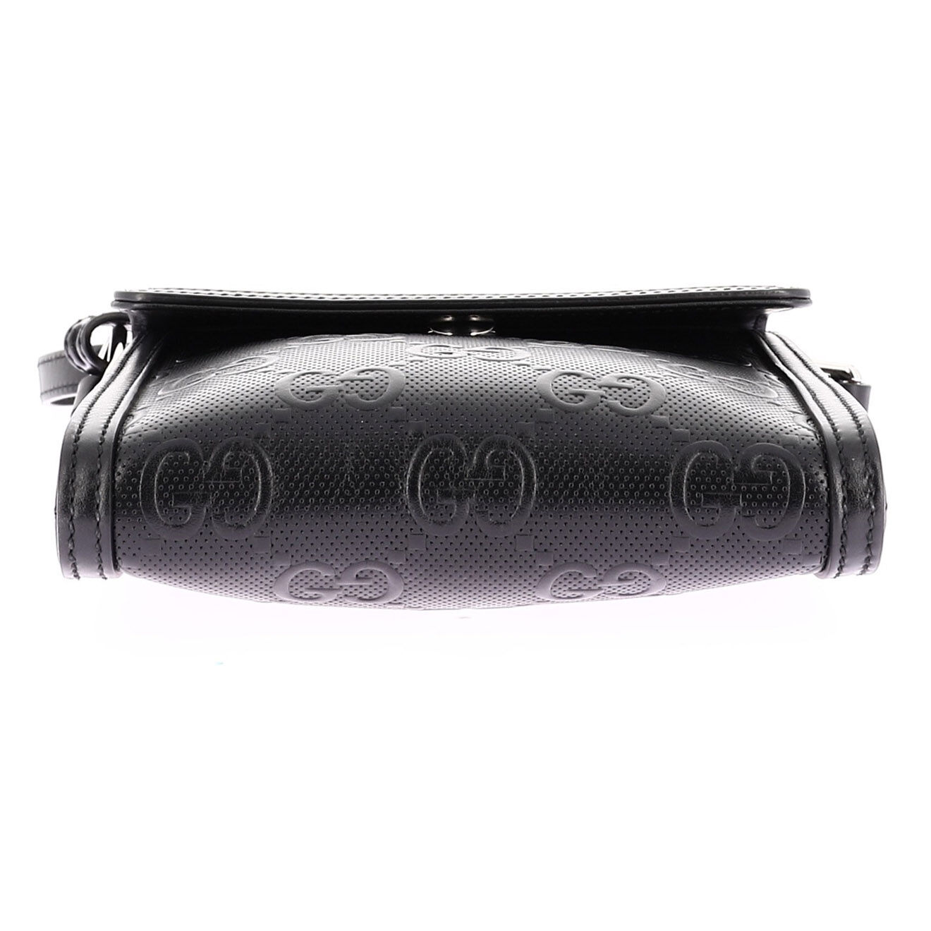 Gucci Sac bandoulière en Cuir Monogramme noir Etat: Parfait état - Longueur 18 cm