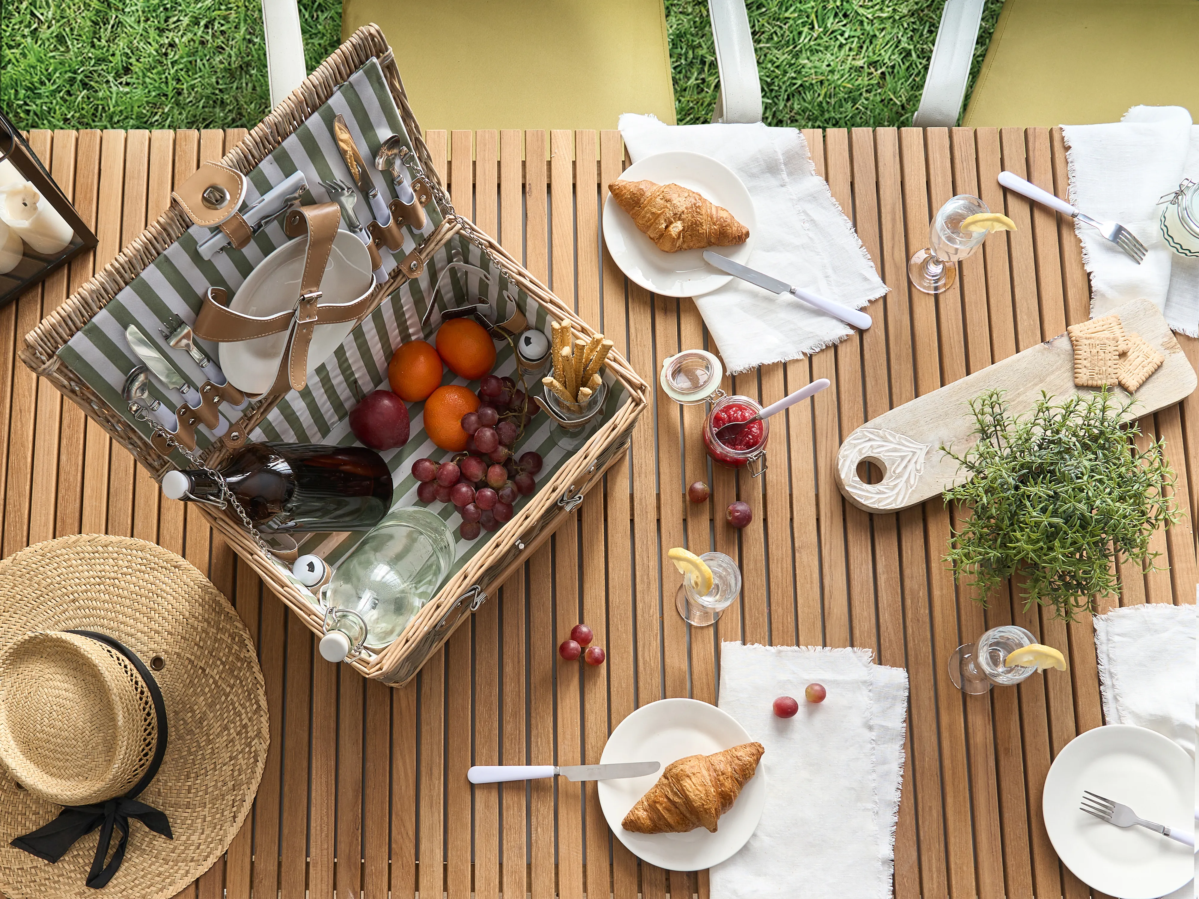 Picknickmand CLEMENTINE Wicker Natuurlijk