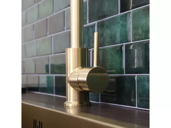 Kiwo mitigeur évier or brossé - Essebagno