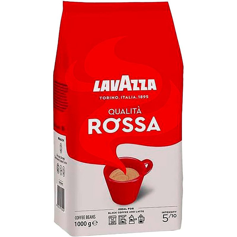 Café en grains Lavazza Qualita Rossa - paquet de 1 kg