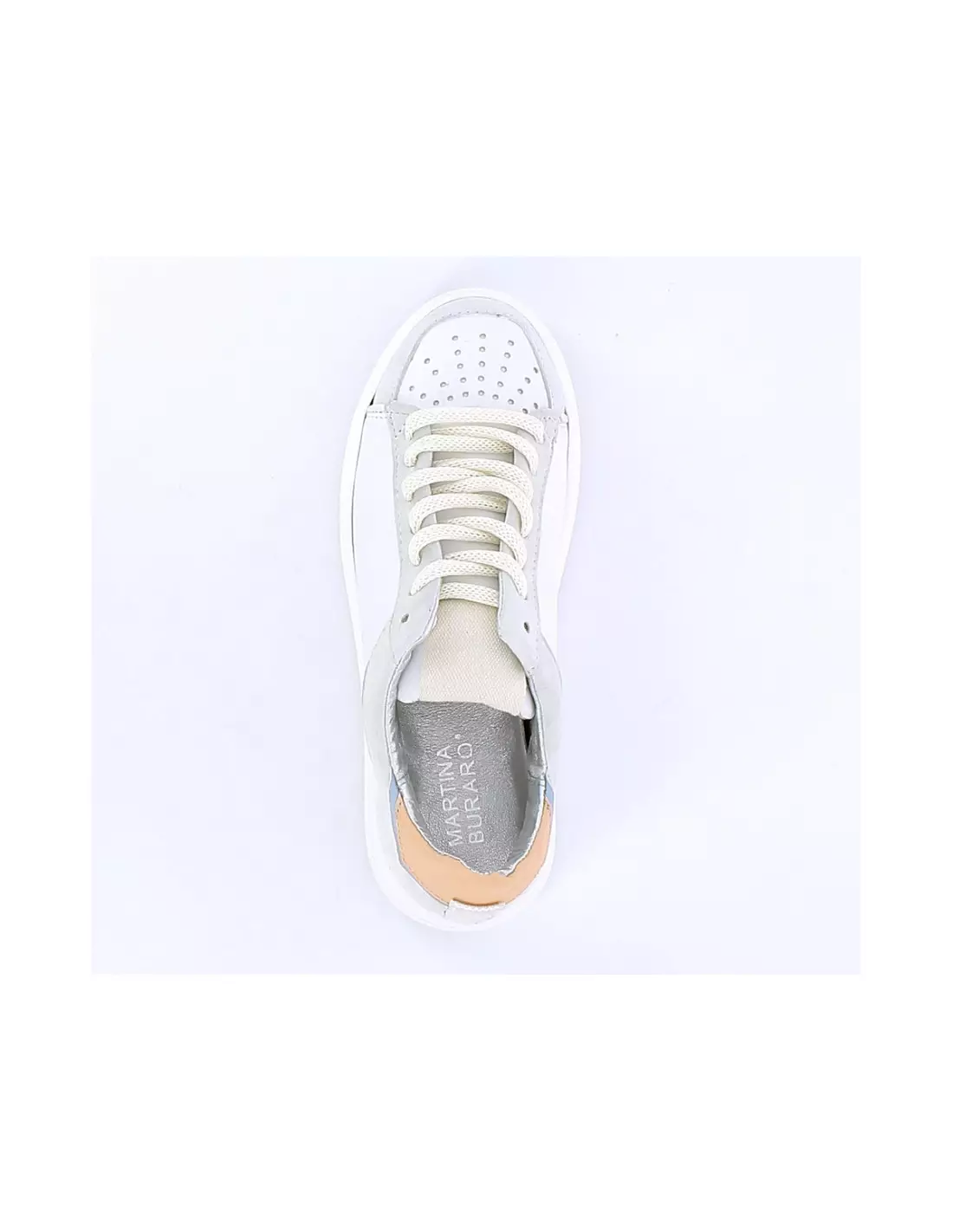 MARTINA BURARO P56104 - Baskets Blanc