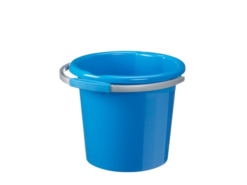 Sigma Home Putzeimer Water-Line 12 l, Blau Plastikeimer mit Ausguss