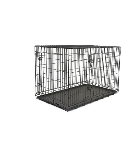 Adori Premium Bench 2-Deurs Zwart - Hondenbench