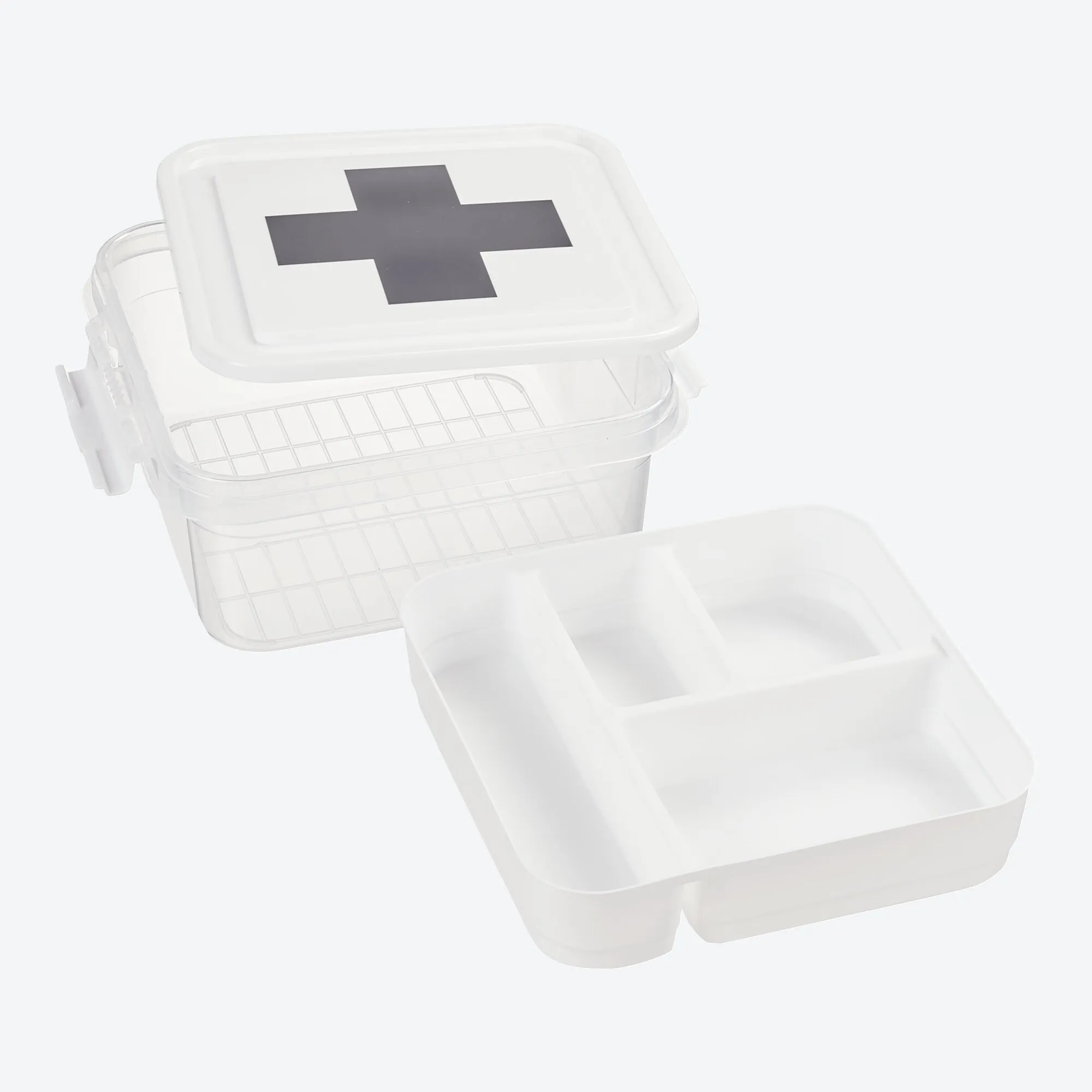 Organisier-Box mit Einsatz, ca. 25x26x11cm