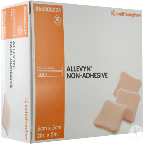 Allevyn Pansement Hydrocellulaire Non-Adhésif 5x5cm Pièces 10 (66800024)