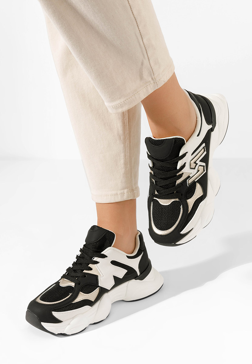 Baskets pour femme noirs Louie