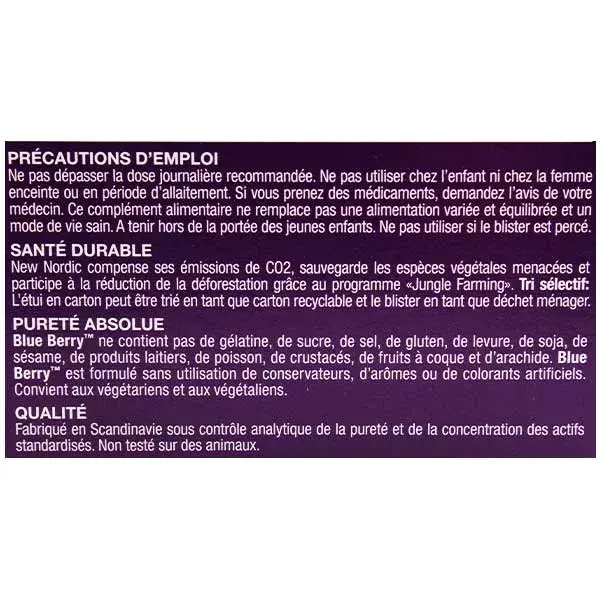 Novo Nordic Blueberry 120 comprimés