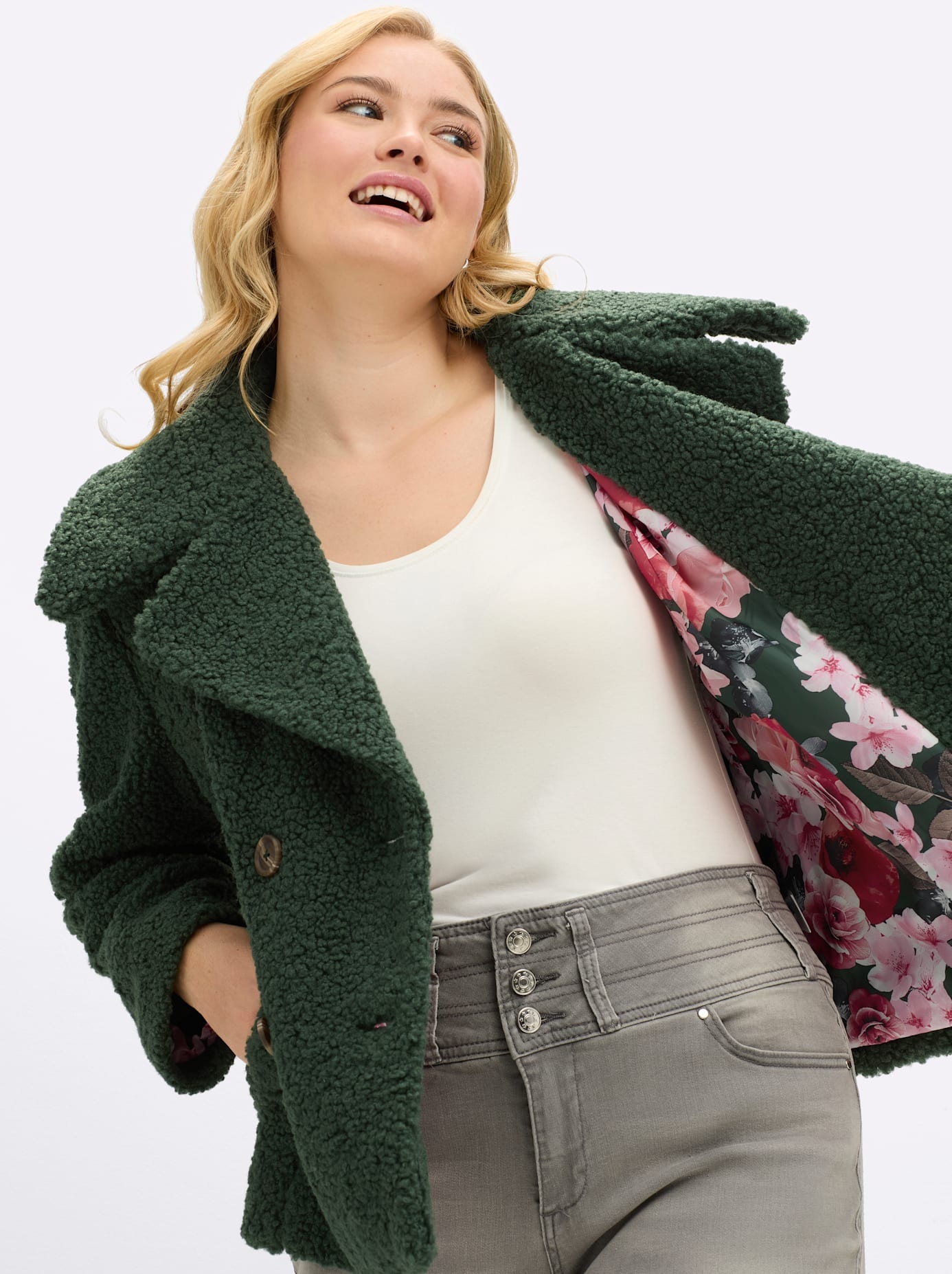 sheego by Joe Browns Kurzjacke ohne Kapuze