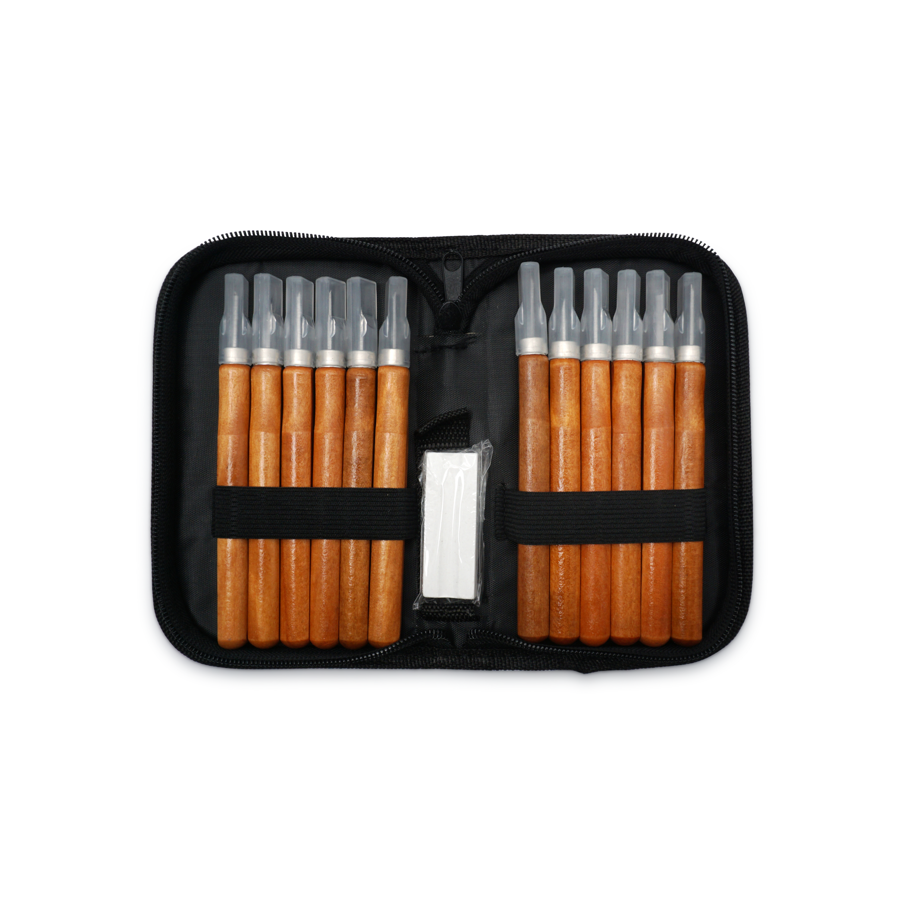 (14-tlg. Set) Schnitz Werkzeug DIY Modellbau Handwerk Kit mit Schleifstein   Etui