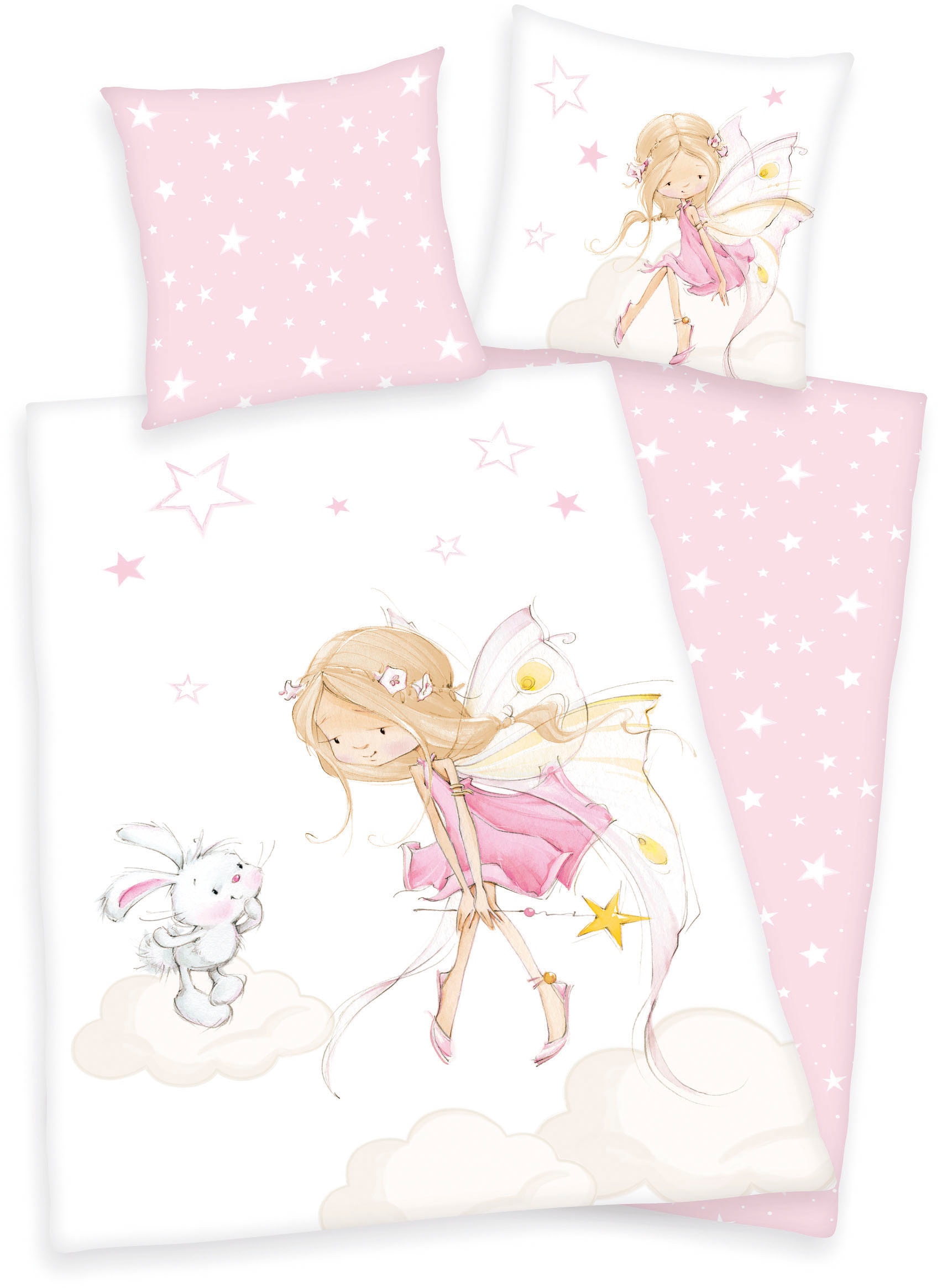 Baby Best Kinderbettwäsche »Little Fairy« mit niedlichem Feen-Motiv