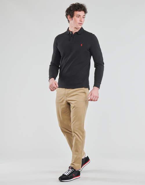 Polo Ralph Lauren - POLO AJUSTE DROIT EN COTON BASIC MESH LOGO PONY PLAYER Negro