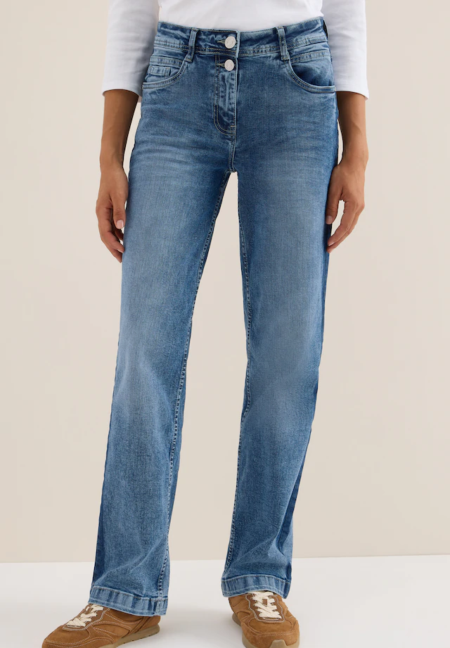 Cecil Straight-Jeans »Style NEELE«, mit Gallonstreifen