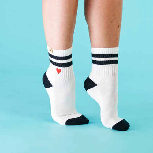 Chaussettes Retro Glam blanc