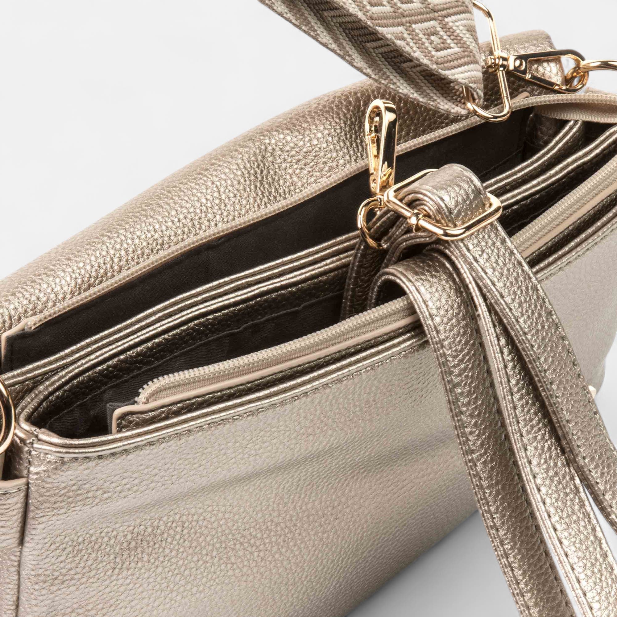 Sac bandoulière bronze