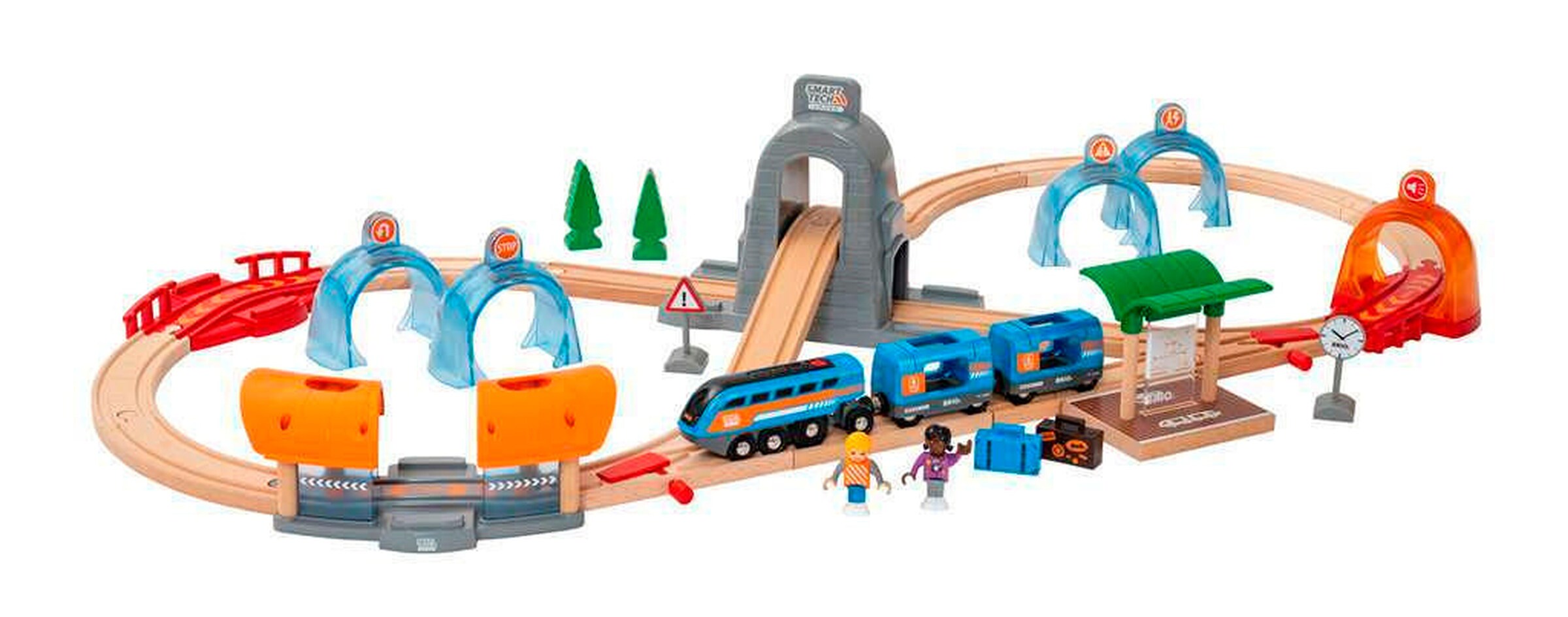 BRIO Action Tunnel Reisezug Set
