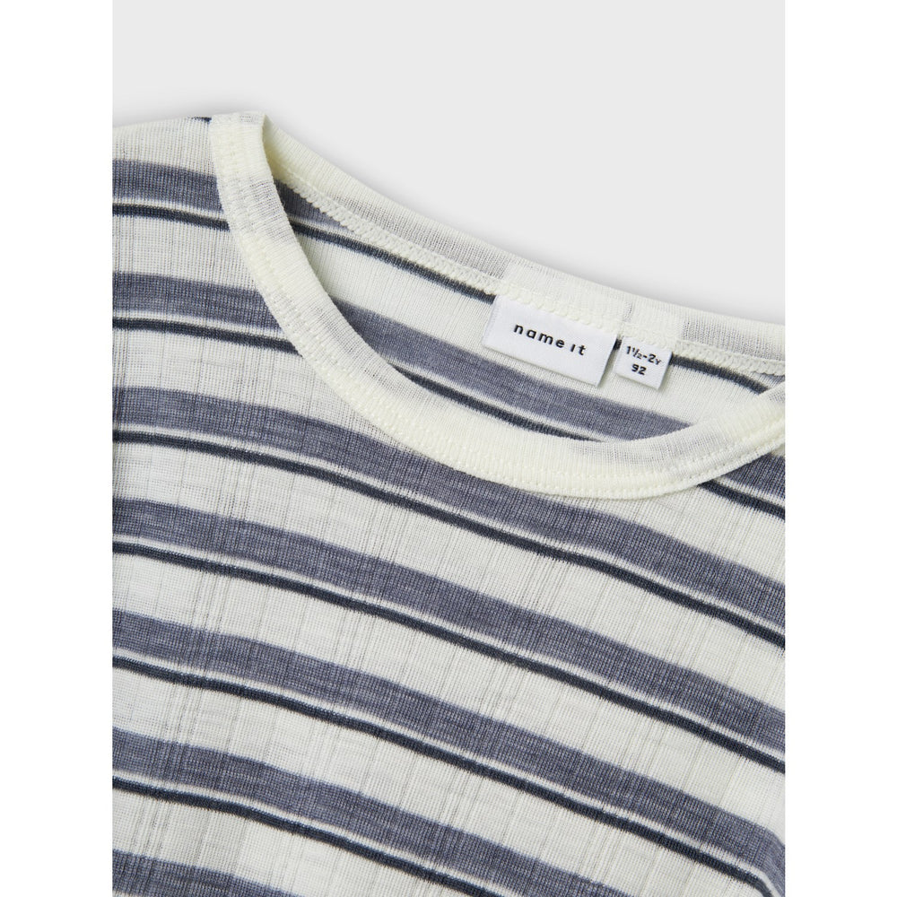 Køb Name It Folkstone Gray Snow White Nmmwang Uld Needle Ls Top Noos