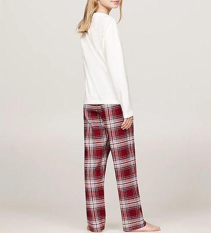 Tommy Hilfiger Natt?j - 2-delt - PJ Print - Ancient White/Plaid
