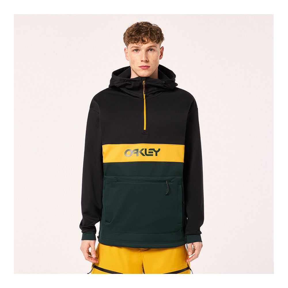 Oakley TNP NOSE GRAB SOFTSHELL - Veste Homme black/hunter green