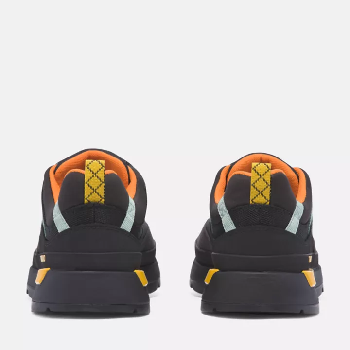 Basket basse à lacets Euro Trekker pour homme en noir/jaune