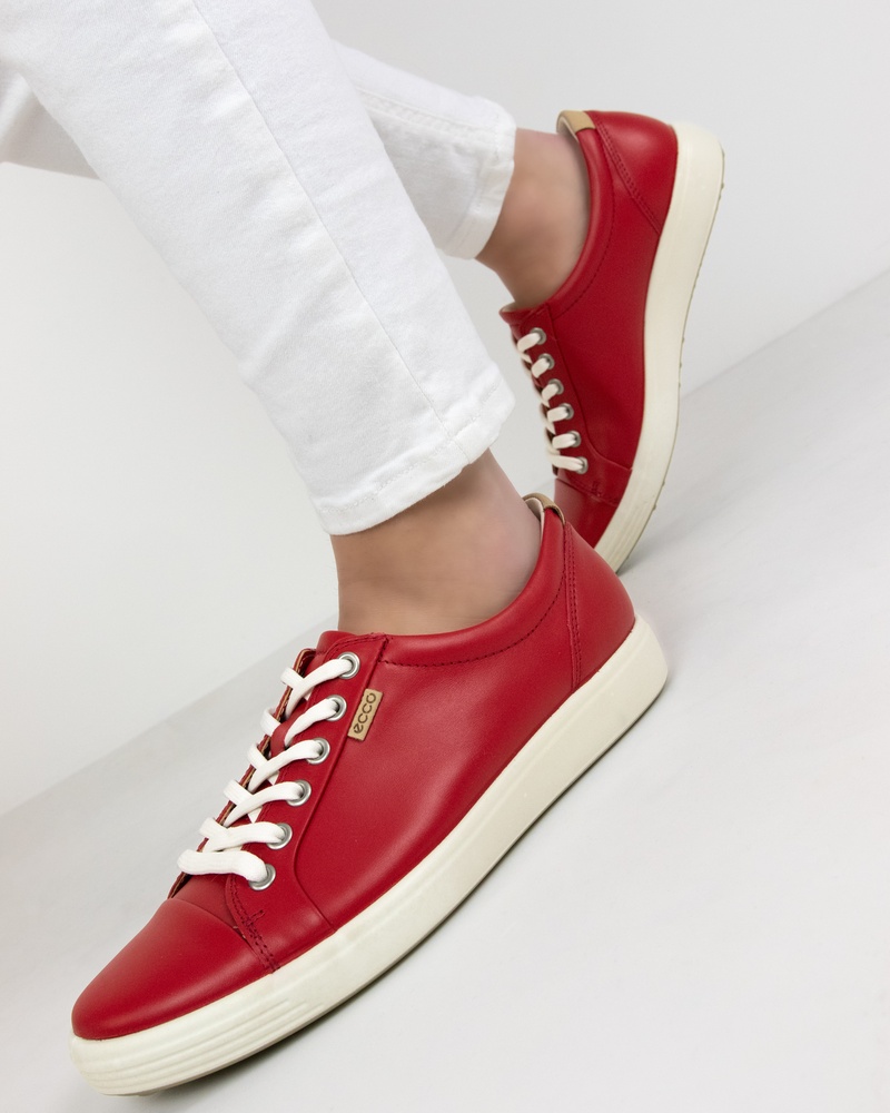 Ecco Soft 7 W Lage sneakers  - rood