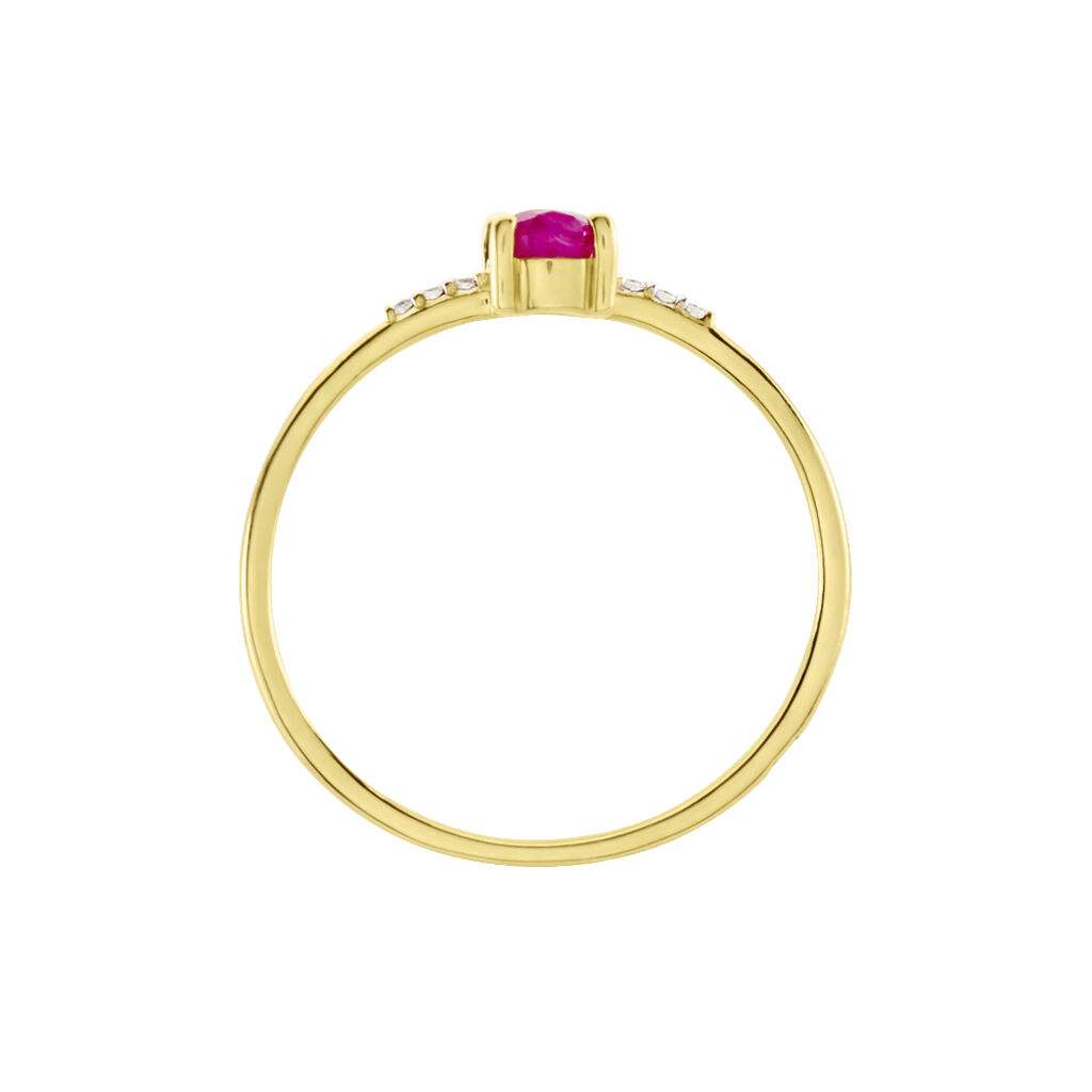 Bague Or Jaune Jehane Rubis Diamants