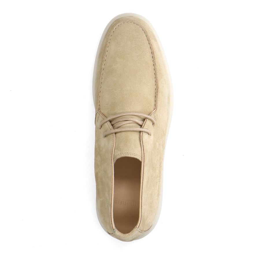 Beige suède veterboots