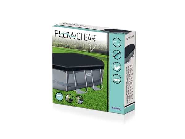 Bestway 58424, Overtrekk, Grå, PVC, Oval, 200 cm, 300 cm